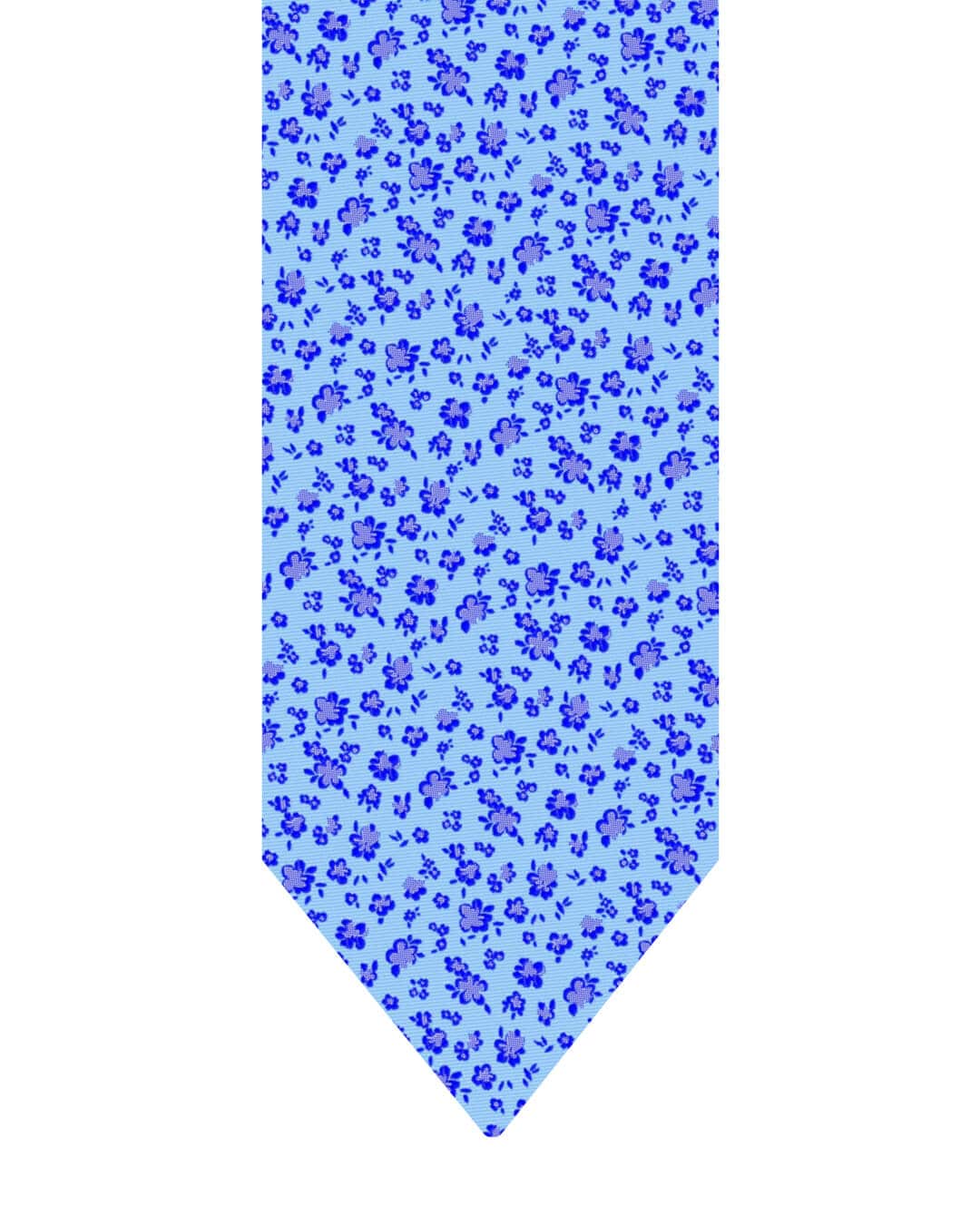 Gagliardi Ties One Size Gagliardi Sky Tie Italian Silk Floral Skinny