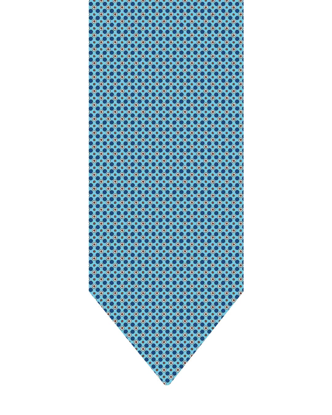 Gagliardi Ties One Size Gagliardi Turquoise Tie Italian Silk Printed Spots