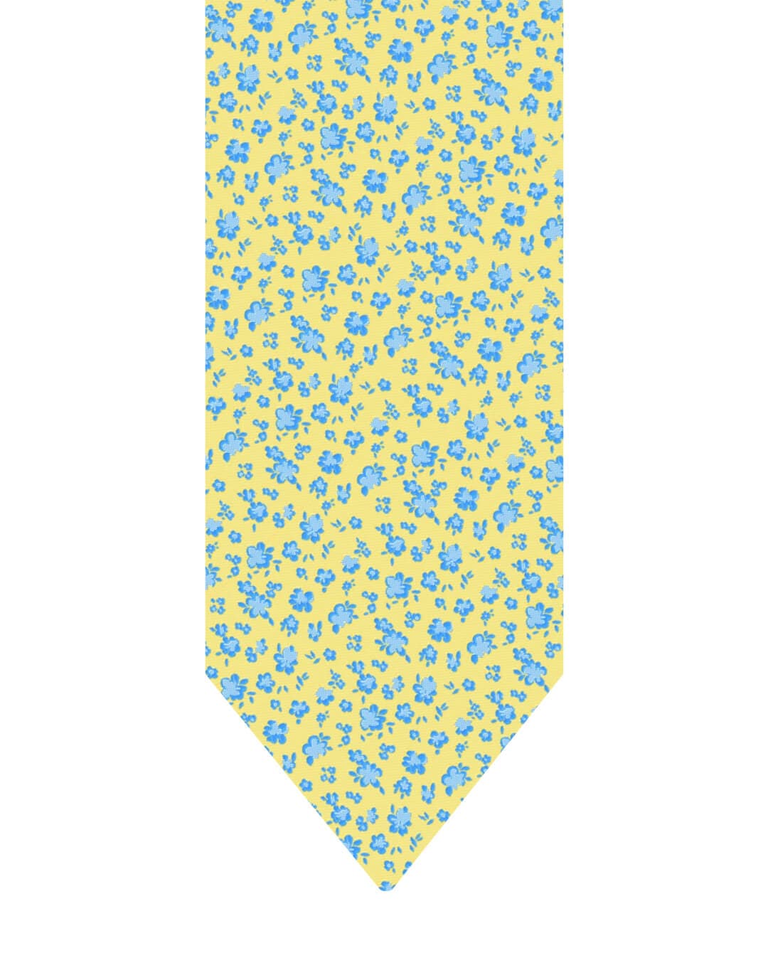 Gagliardi Ties One Size Gagliardi Yellow Tie Italian Silk Floral Skinny