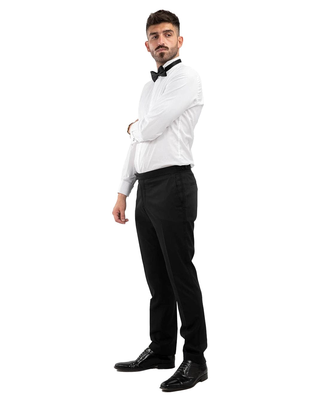 Gagliardi Black Braided Tuxedo Trousers