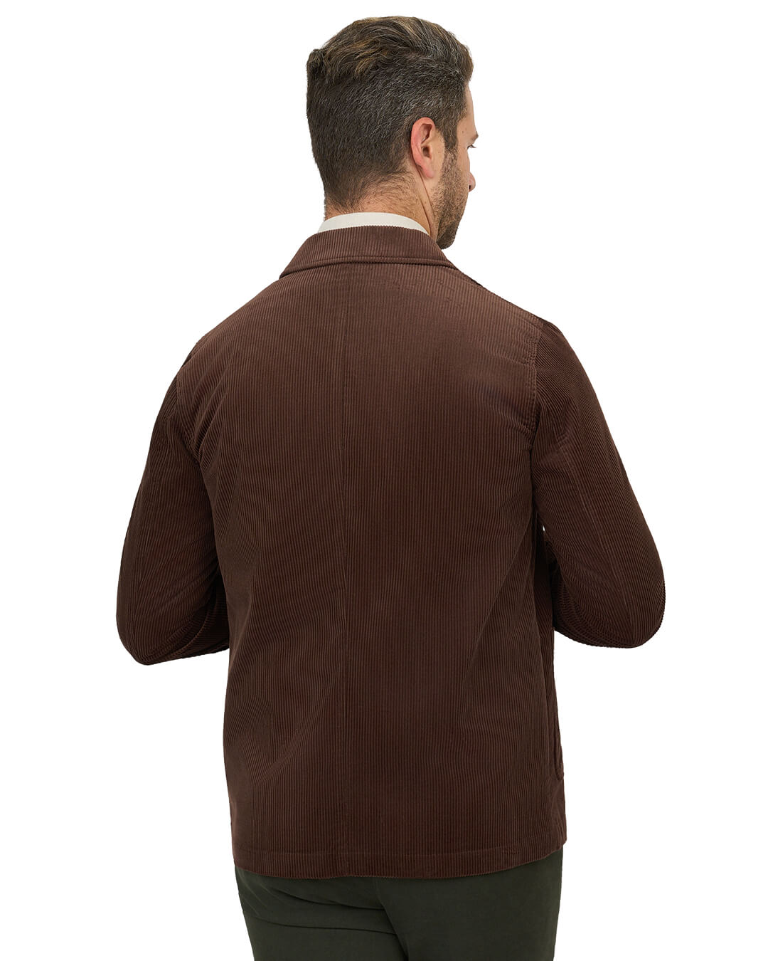 Gagliardi Brown Shirt Jacket Corduroy Cotton