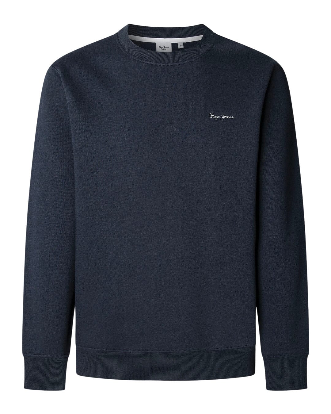 Pepe Jeans Jumpers MACBETH SMALL LOGO PLAIN CREW DULWICH BLUE P594