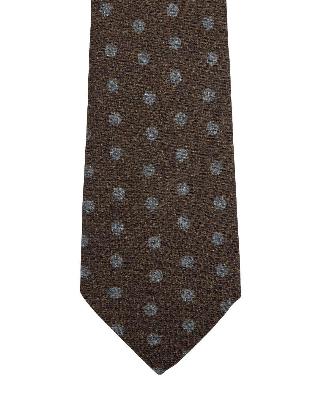 Tie Brown With Grey Spots