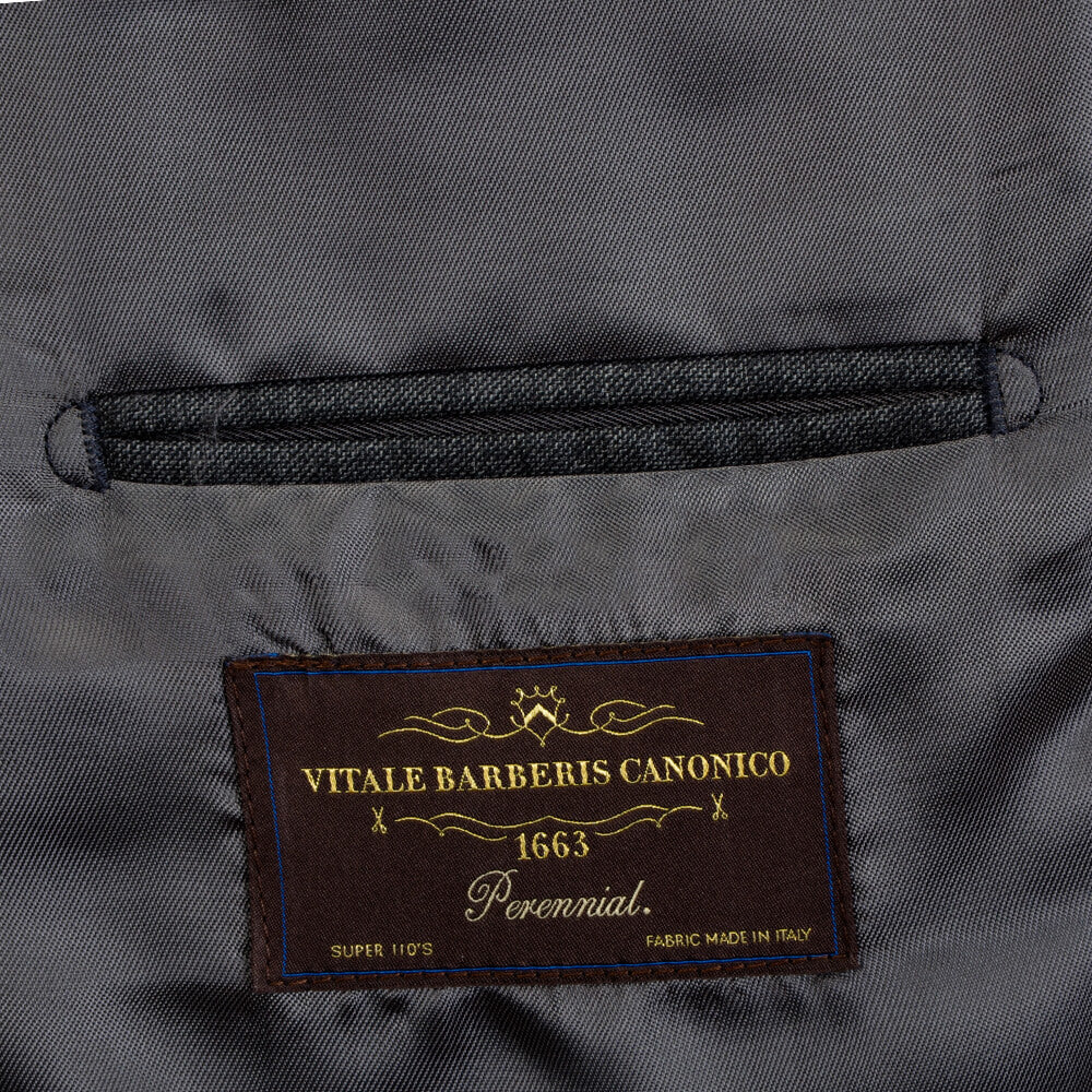 Vitale Barberis Canonico Charcoal Shark Skin Suit - Gagliardi