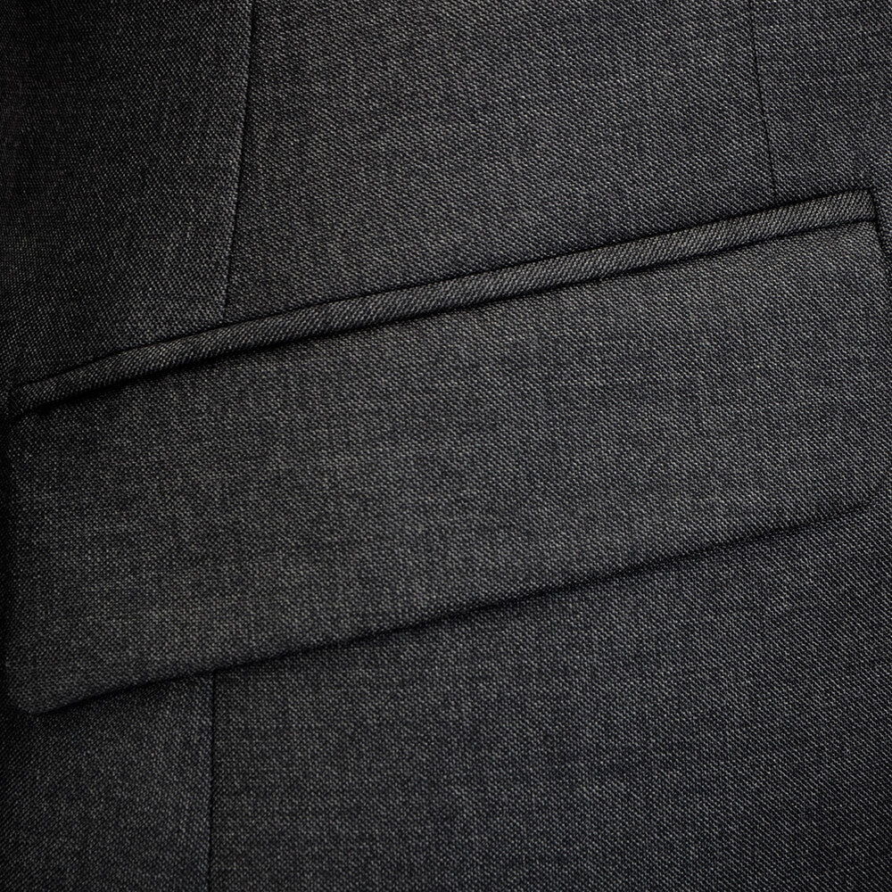 Vitale Barberis Canonico Charcoal Shark Skin Suit - Gagliardi