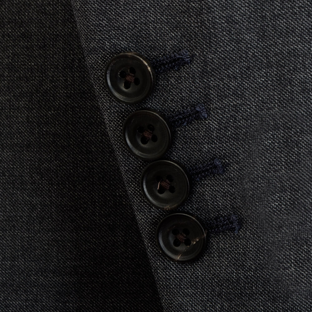 Vitale Barberis Canonico Charcoal Shark Skin Suit - Gagliardi
