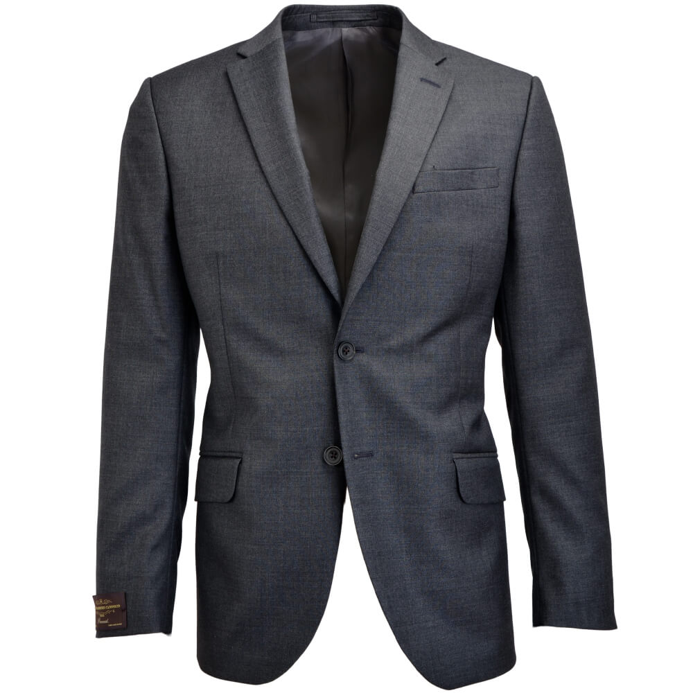 Vitale Barberis Canonico Charcoal Shark Skin Suit - Gagliardi