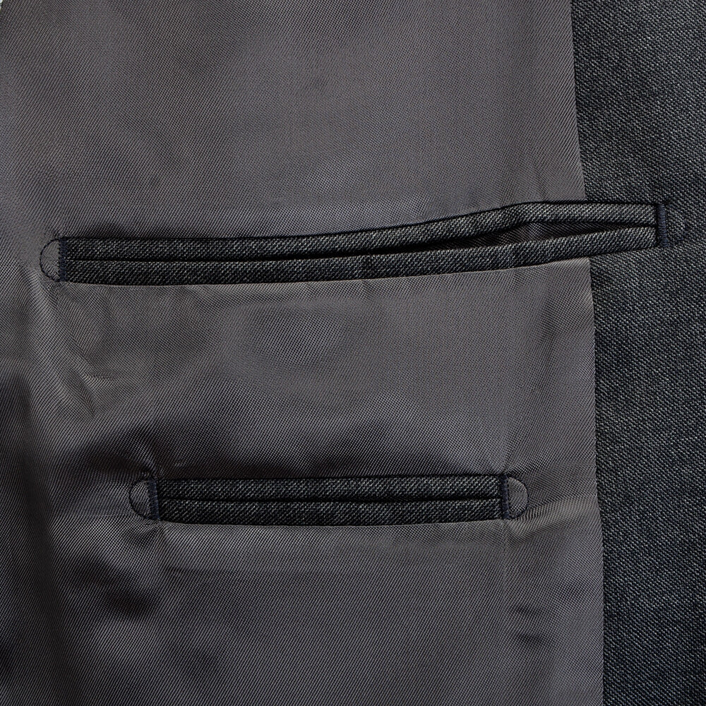 Vitale Barberis Canonico Charcoal Shark Skin Suit - Gagliardi