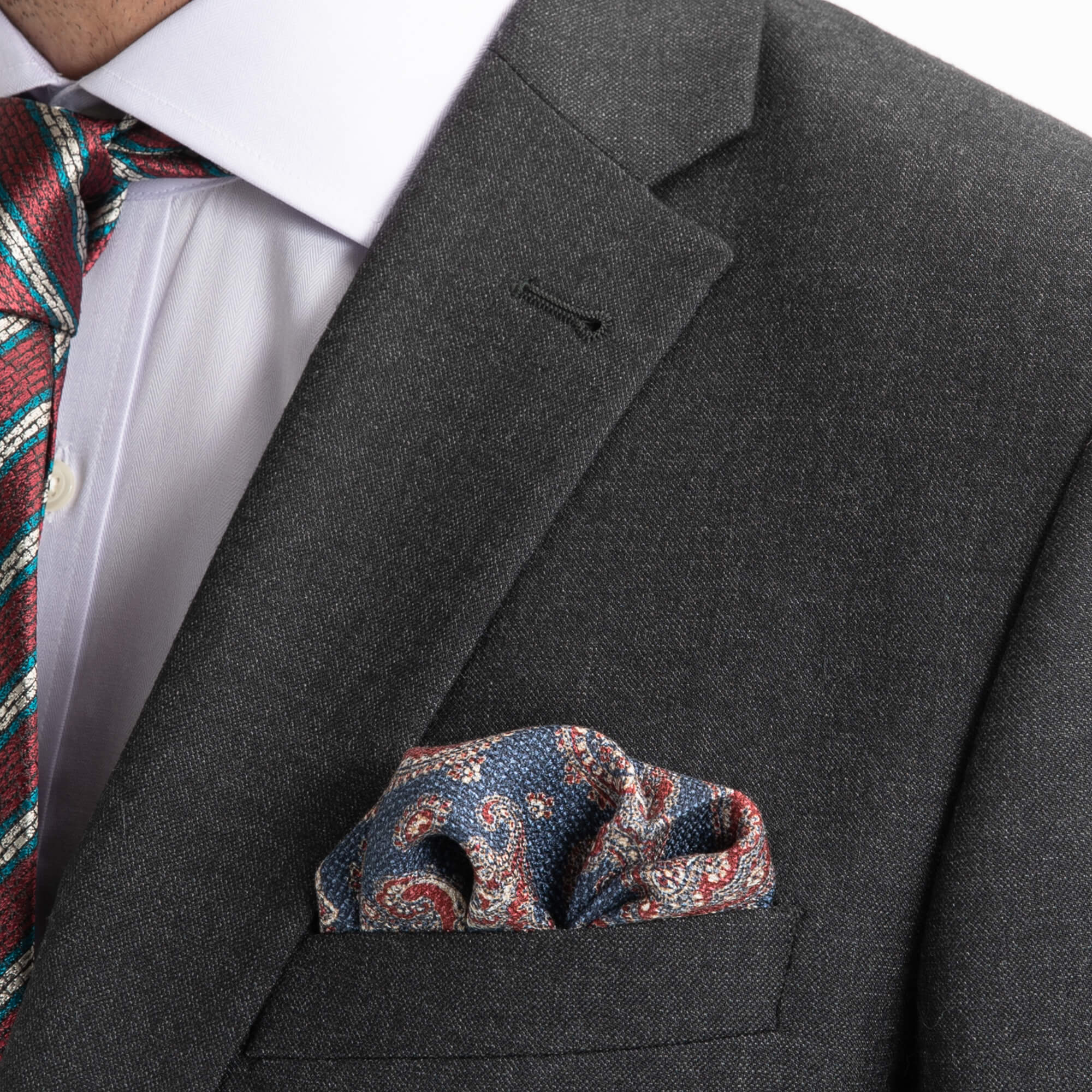 Grey Twill Flannel Suit