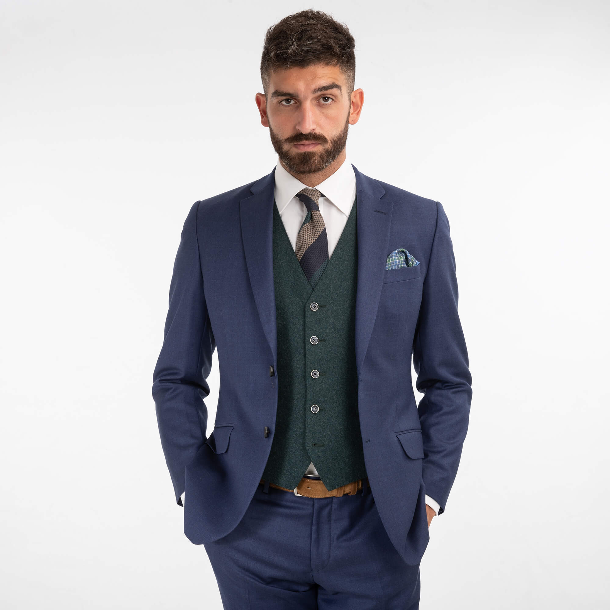 Vitale Barberis Canonico Mid-Blue Suit