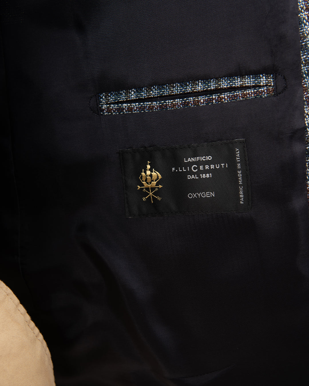 Teal Lanificio F.lli Cerruti Wool And Silk Gingham Check Jacket