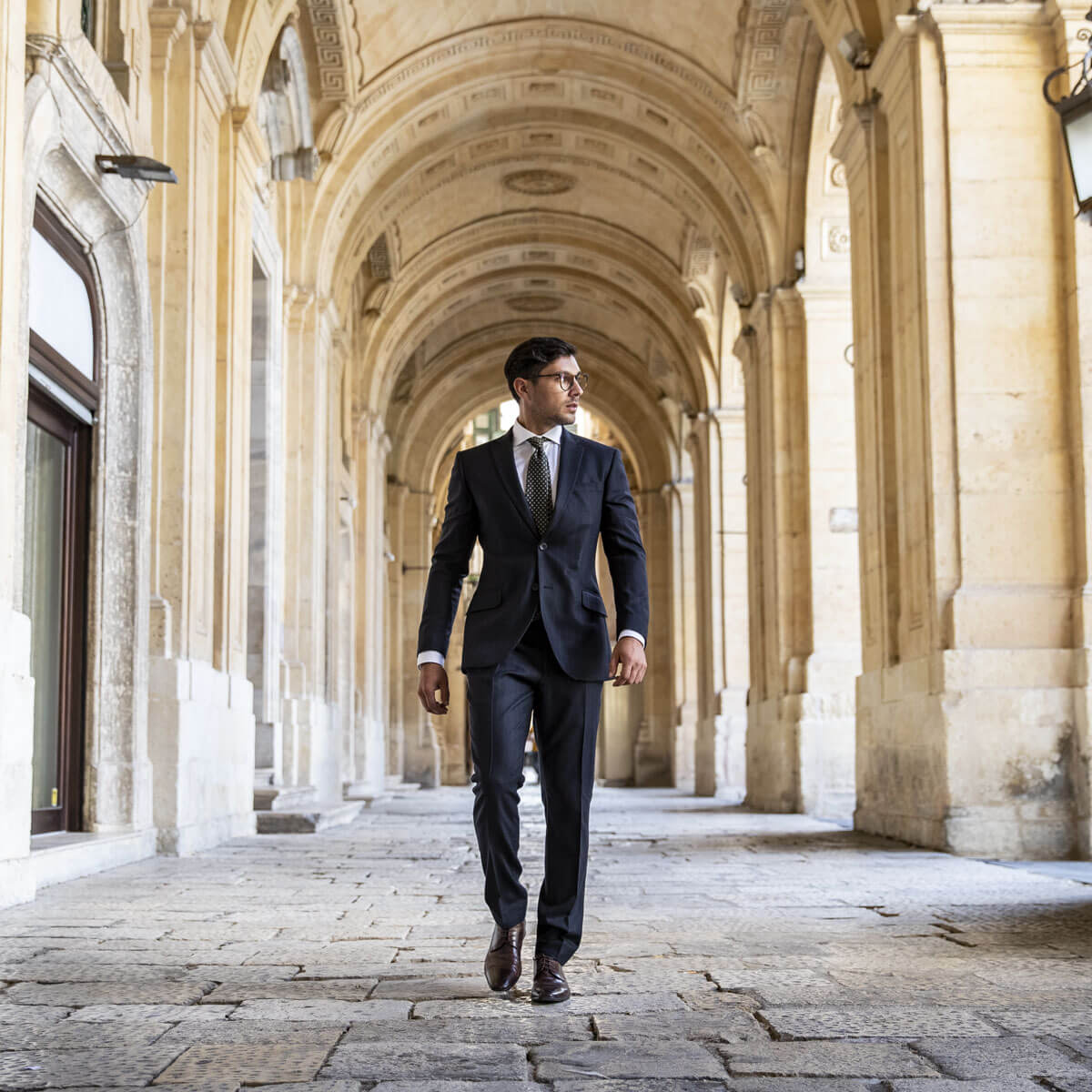 Lanificio F.lli Cerruti Navy Striped Suit - Gagliardi