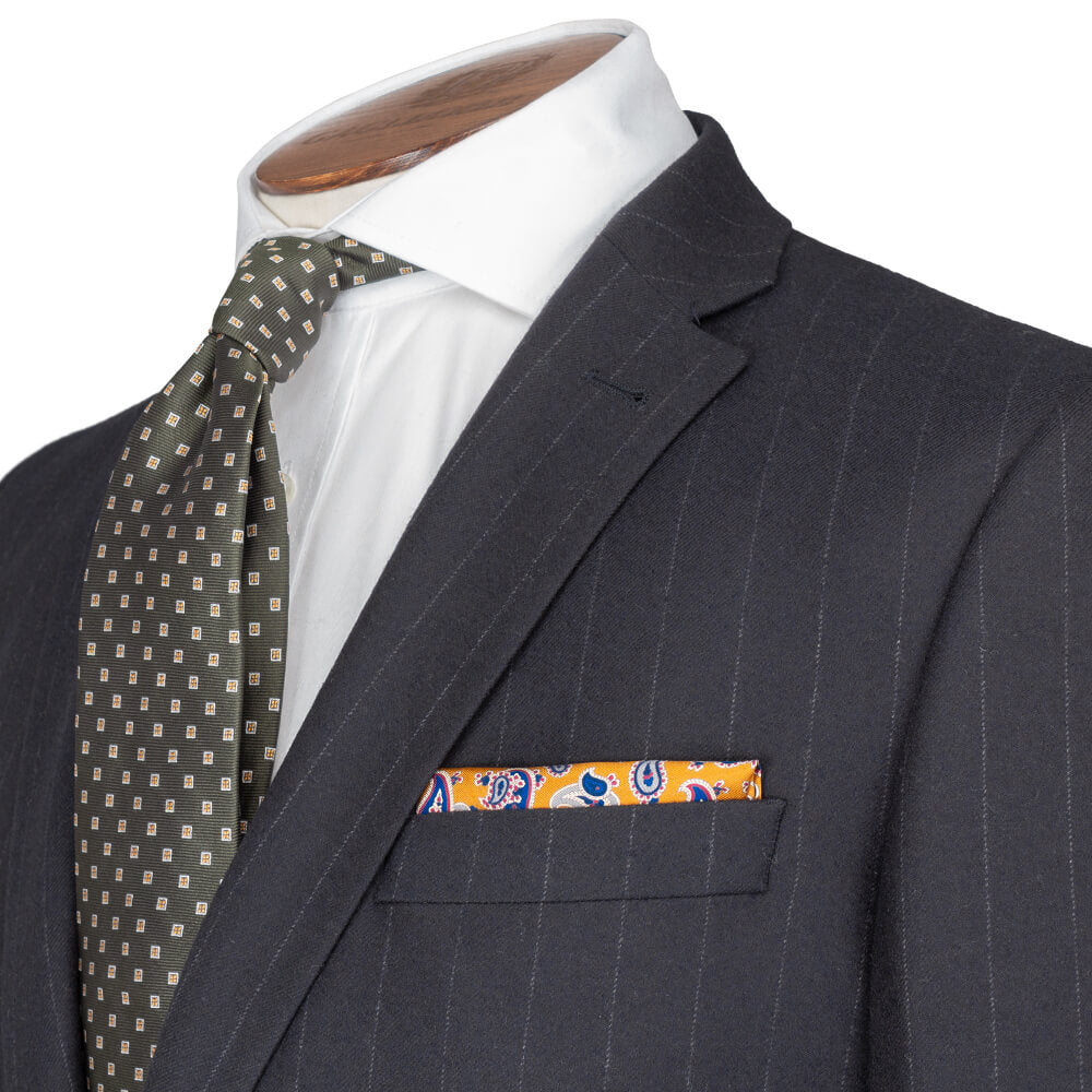 Lanificio F.lli Cerruti Navy Striped Suit - Gagliardi