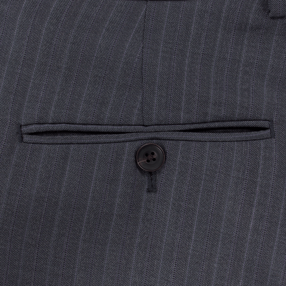 Lanificio F.lli Cerruti Grey & Purple Striped Two-Piece Suit - Gagliardi