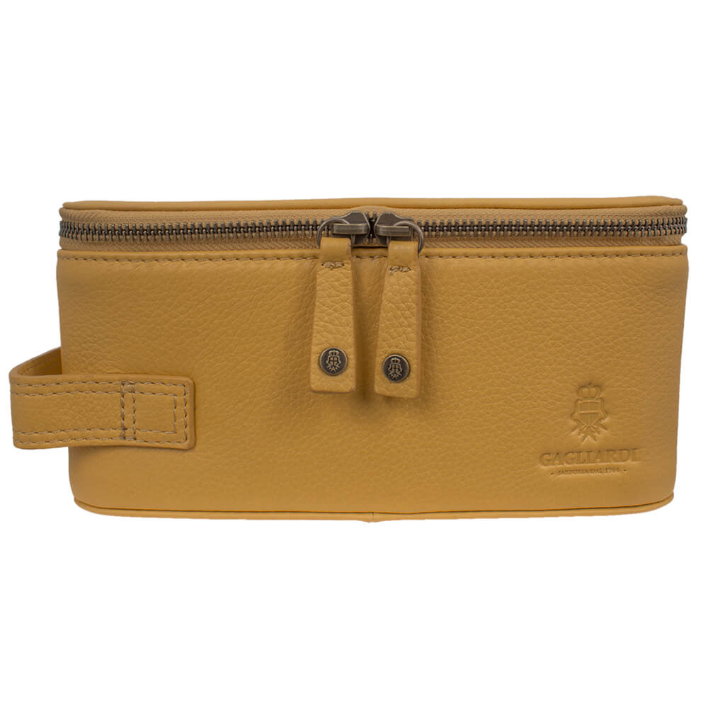 Ochre Yellow Washbag - Gagliardi