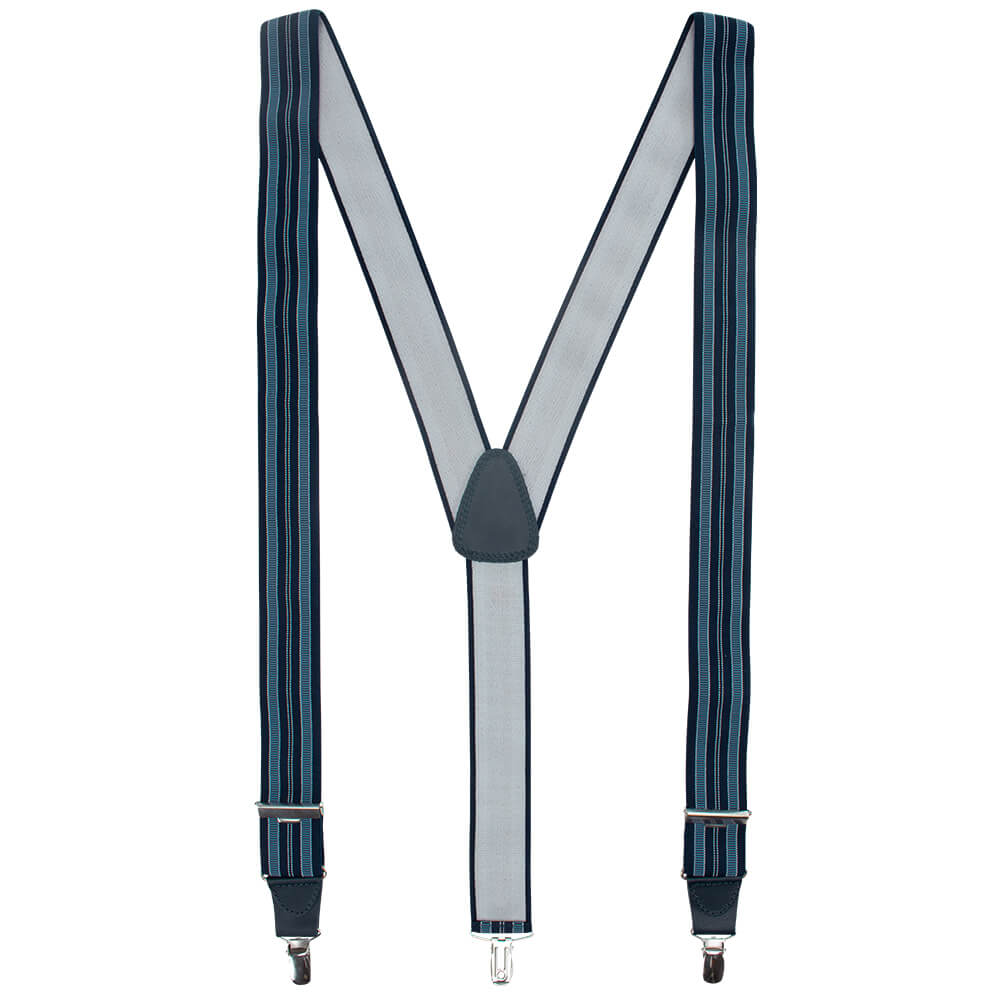 Navy and Blue Striped Braces - Gagliardi