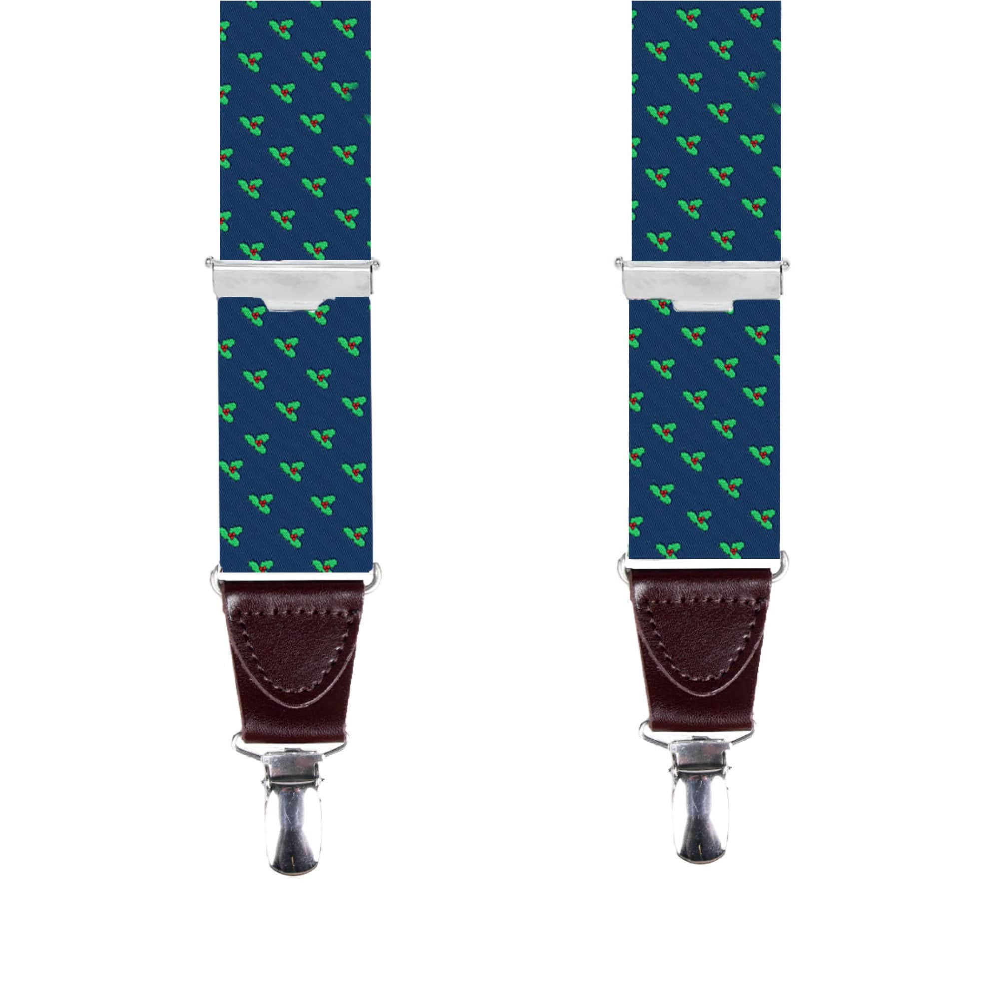 Navy With Holly Braces
