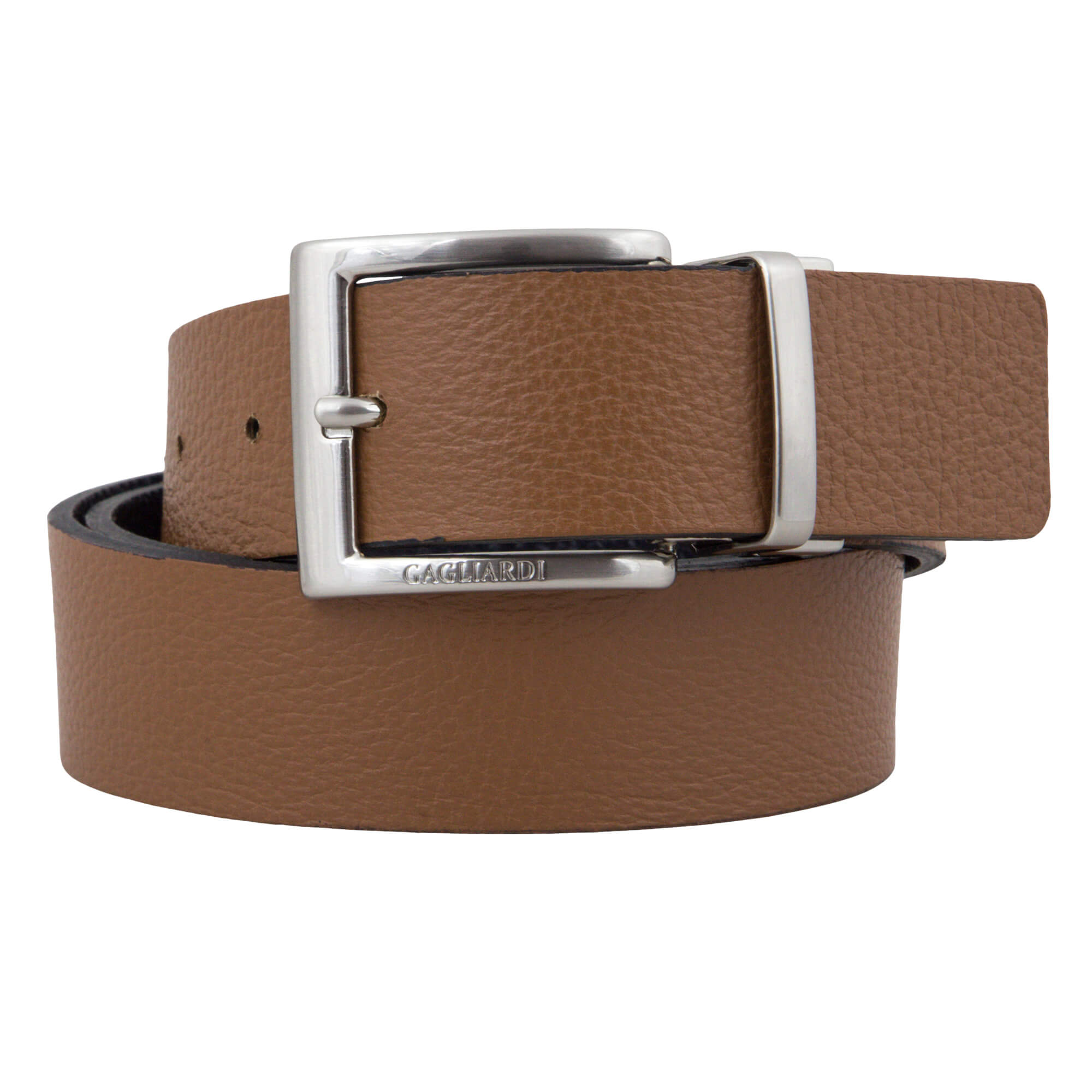 Navy & Camel Reversable Leather Belt