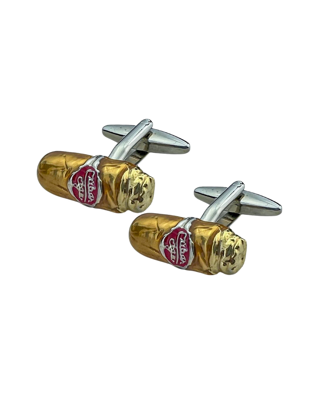 Enamel Cigar Cufflinks