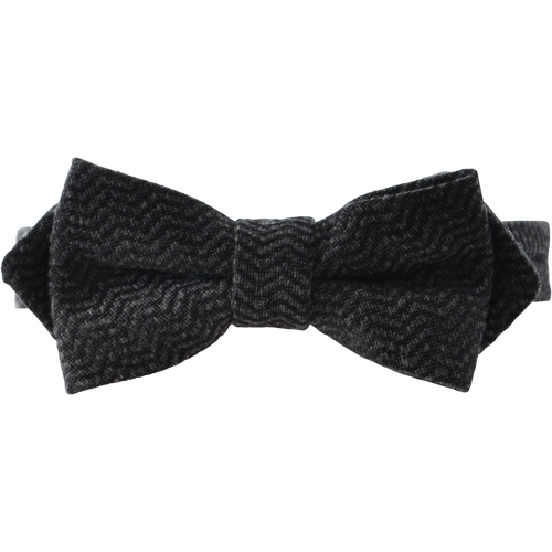 Mid Grey Wide Wave Bow Tie - Gagliardi