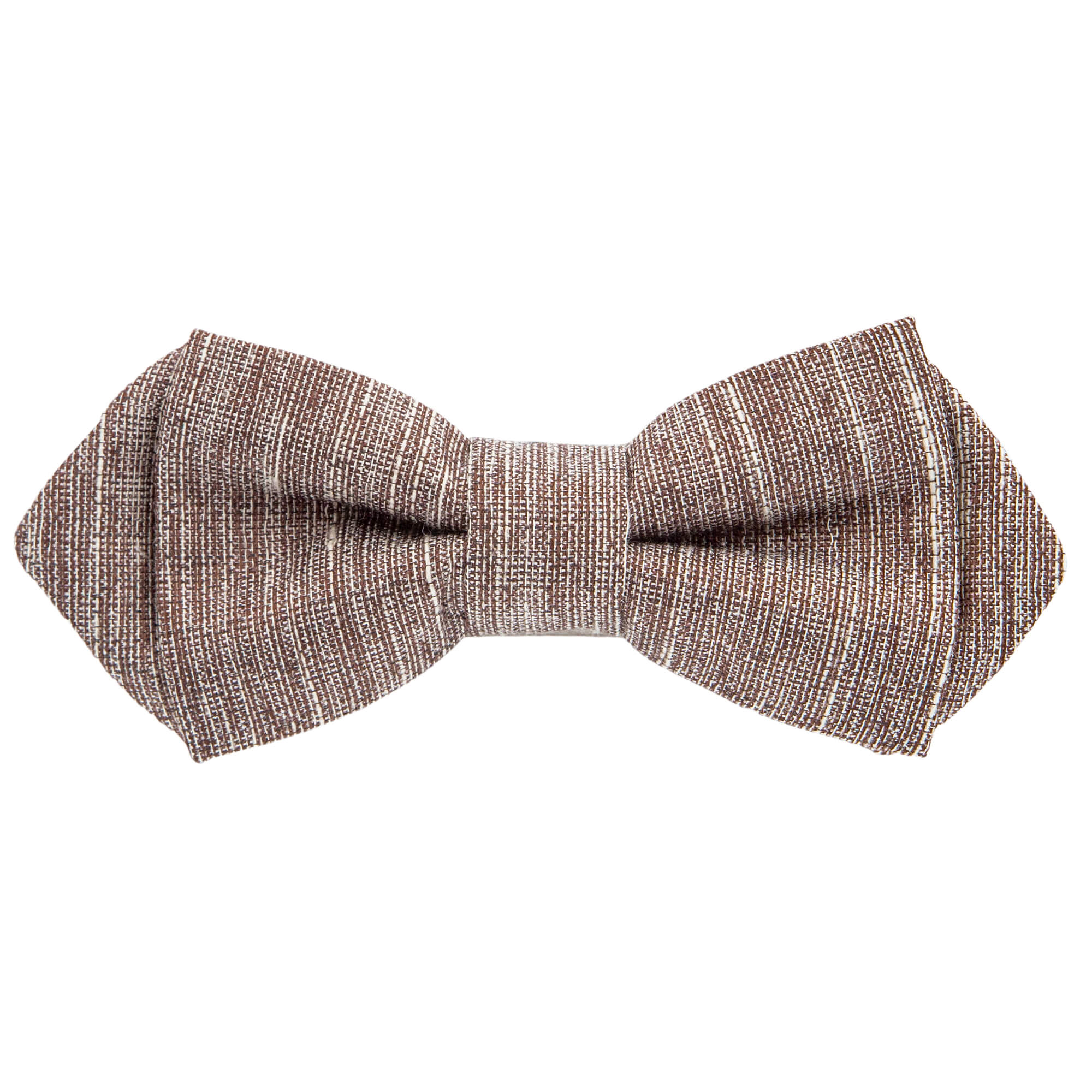 Brown Textured Bow Tie