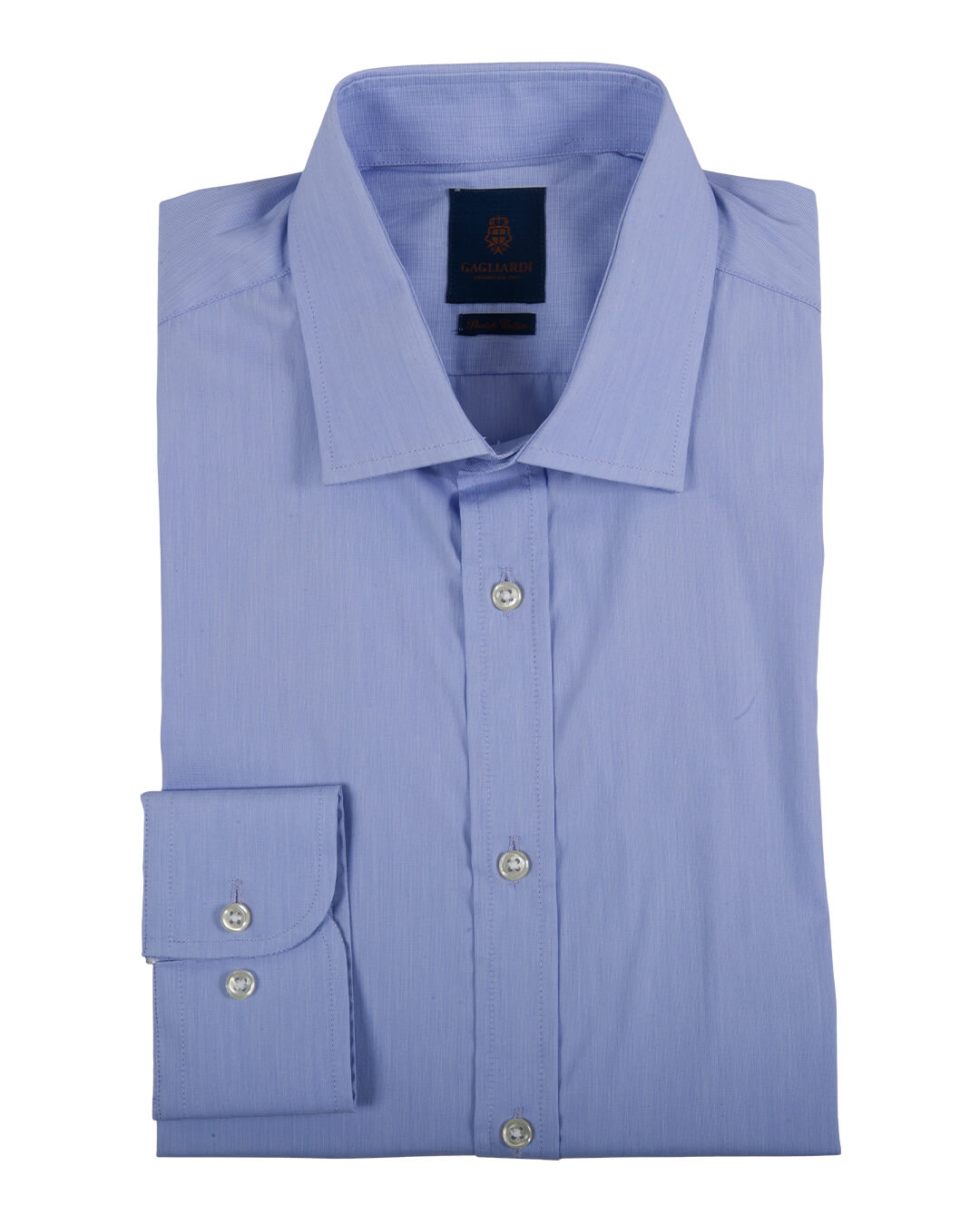 Extra Slim Fit Blue Stretch End on End Shirt