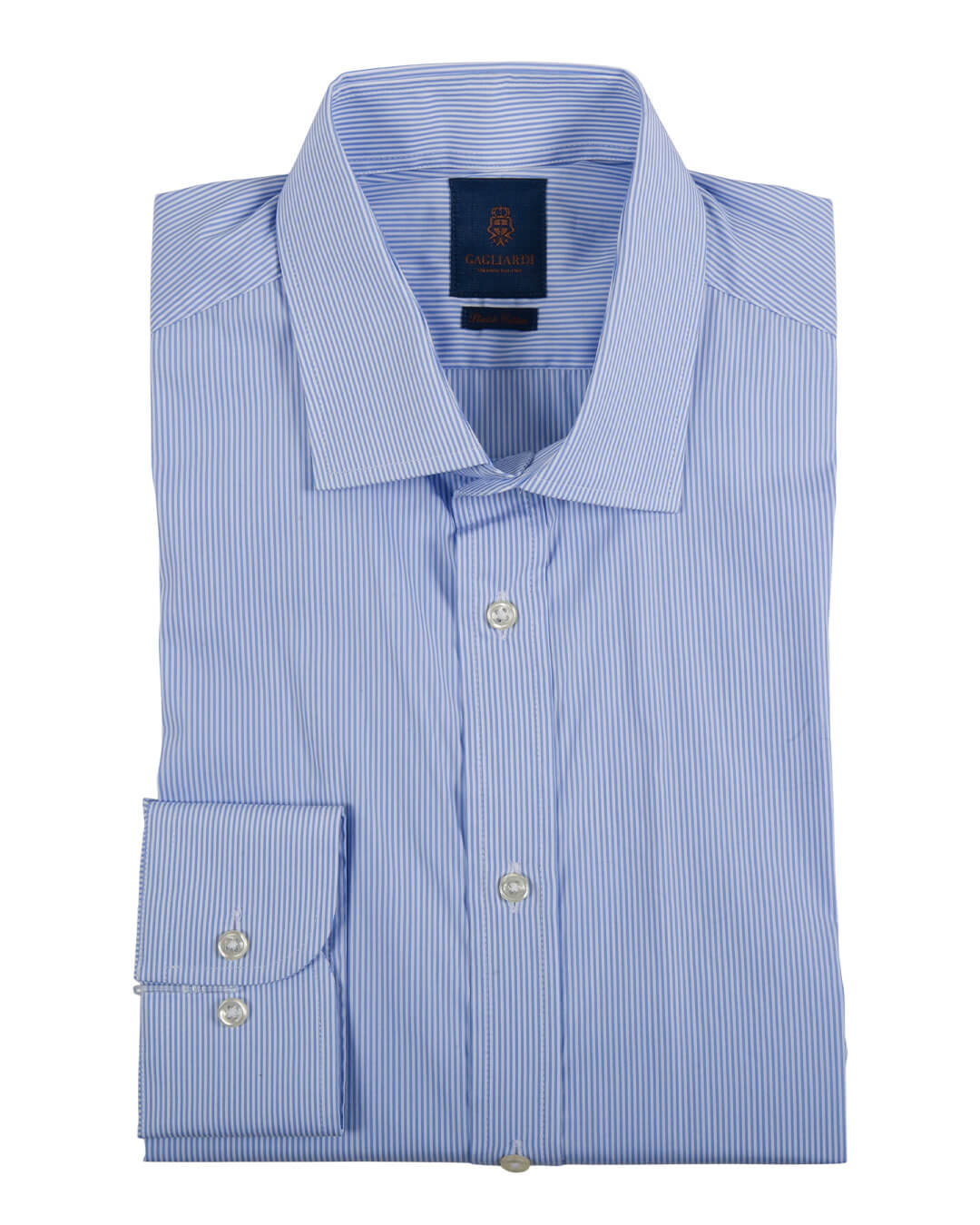 Extra Slim Fit Blue Stretch Stripe Shirt