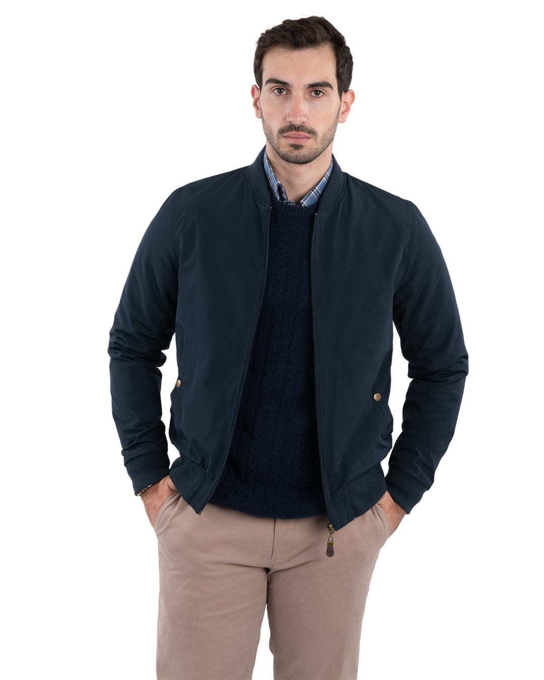 What to wear sale with navy bomber jacket