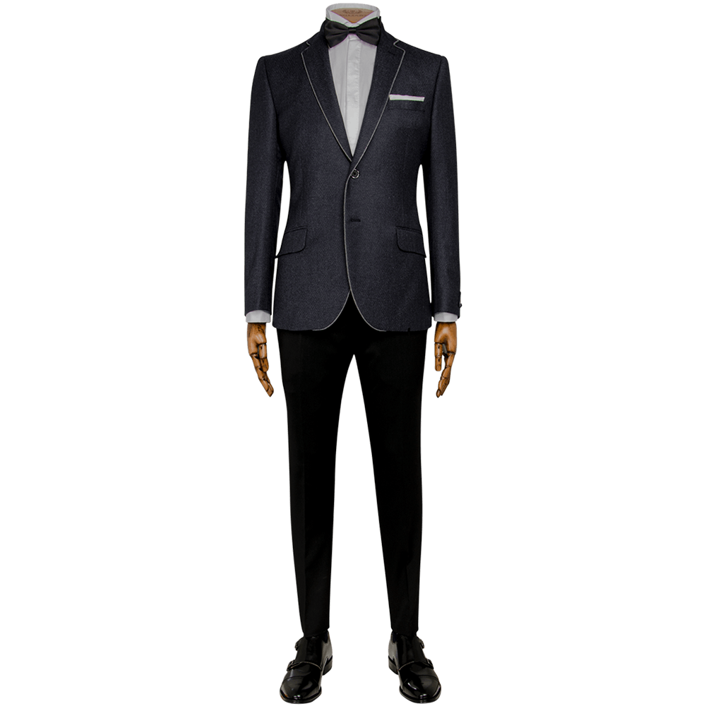 Indigo Diamond Weave Dinner Jacket - Gagliardi