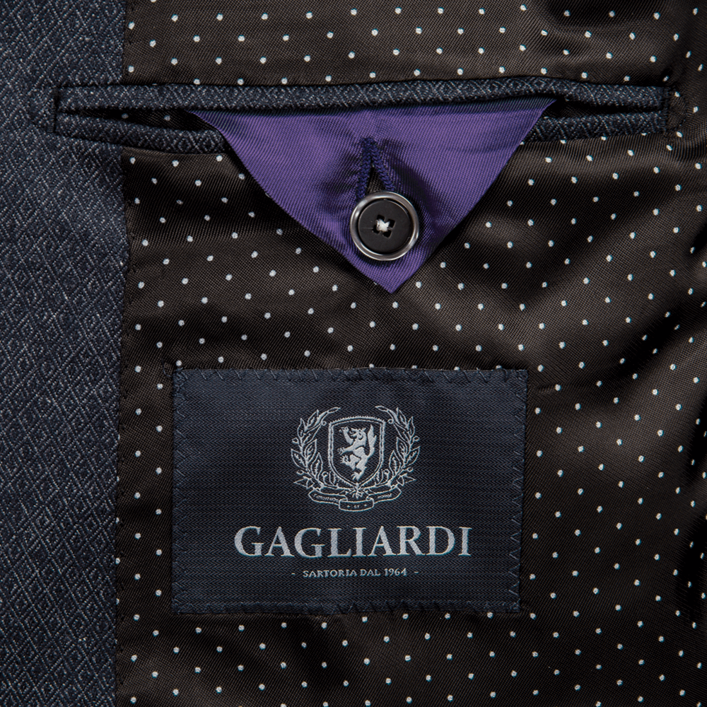 Indigo Diamond Weave Dinner Jacket - Gagliardi