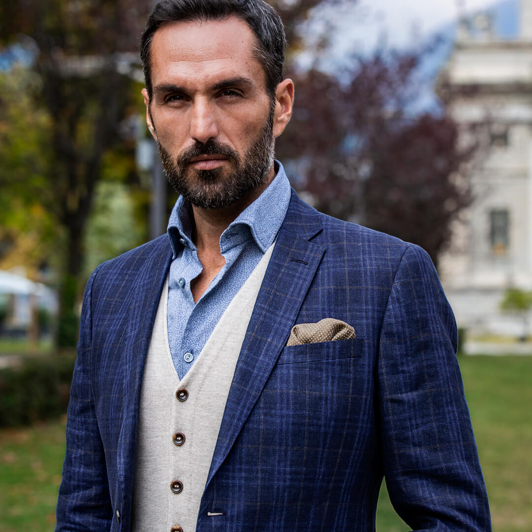 Stone Knitted Waistcoat - Gagliardi