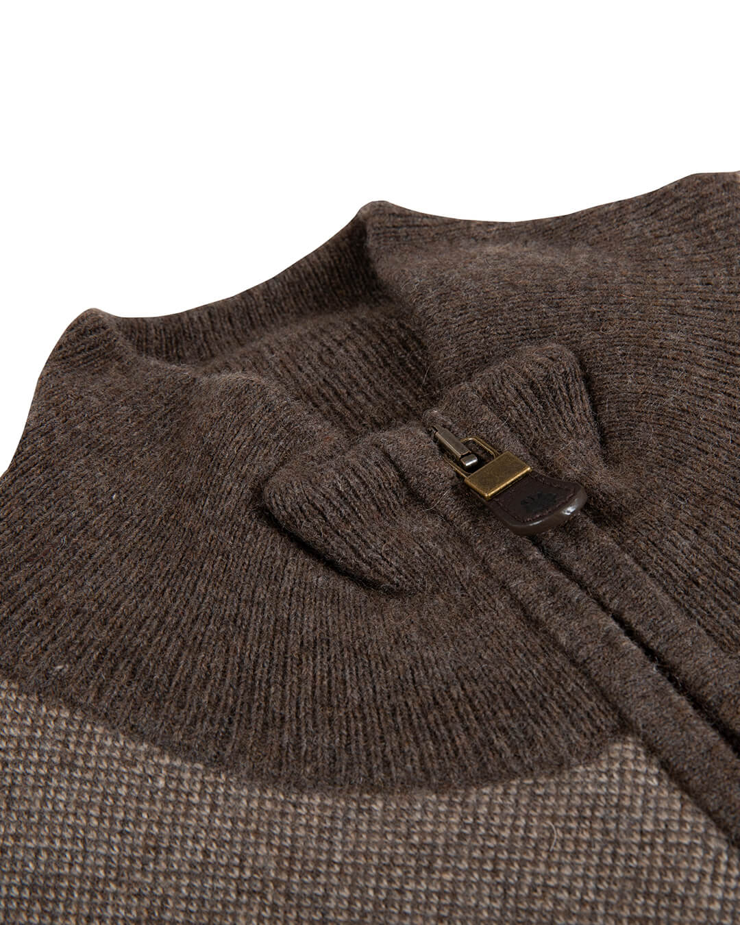 Brown Zip Through Cardigan