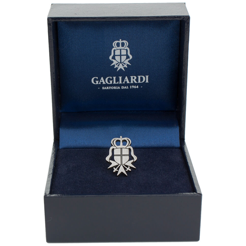 Gagliardi Cavaleri Logo Silver Lapel Pin - Gagliardi