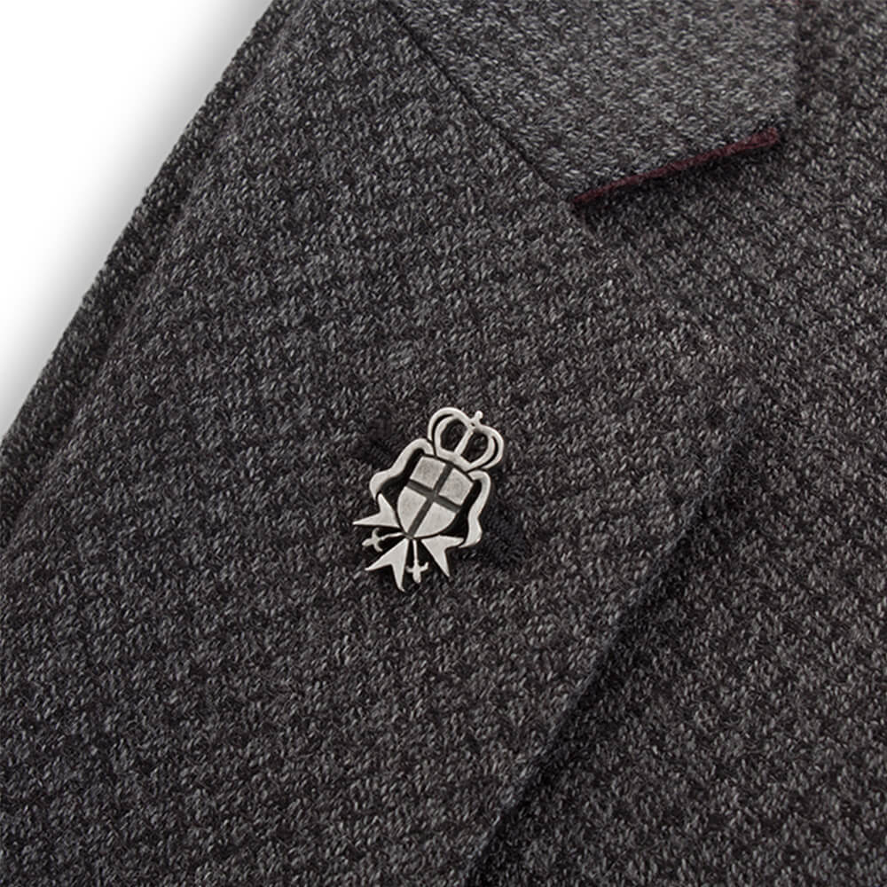 Gagliardi Cavaleri Logo Silver Lapel Pin - Gagliardi