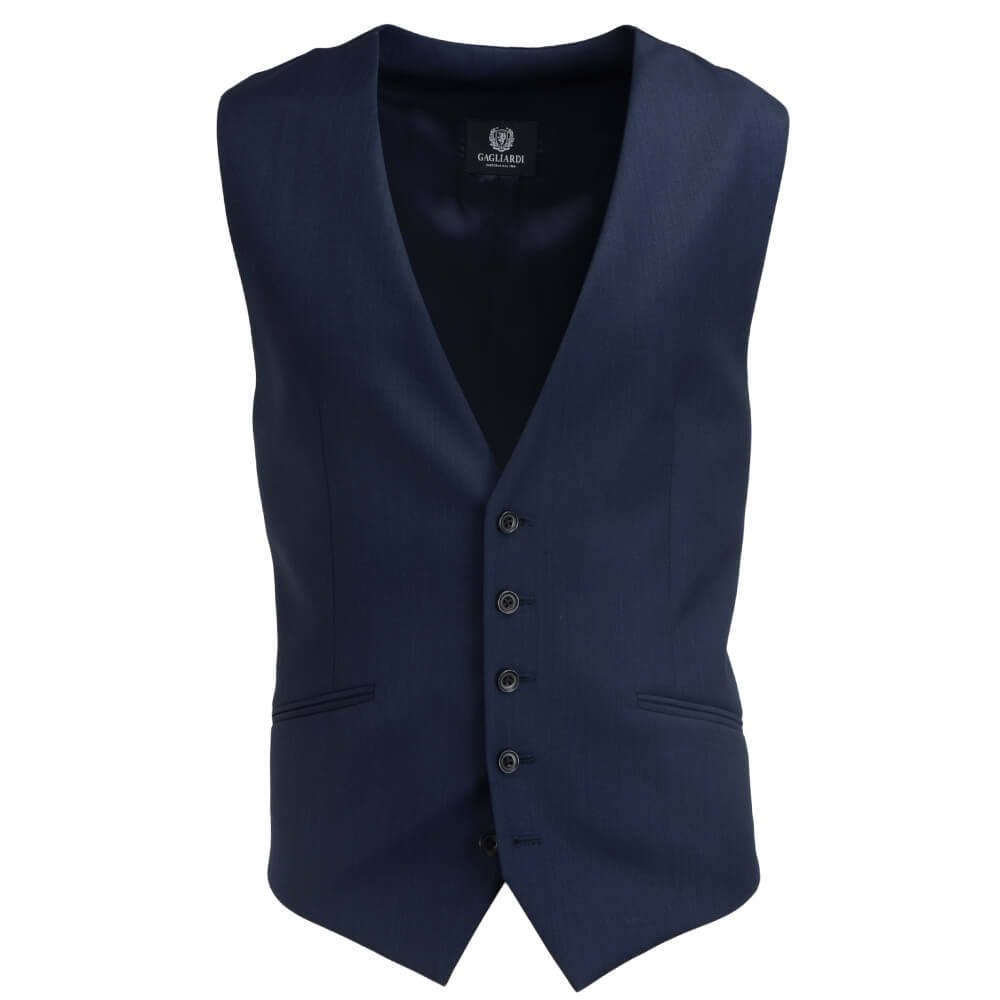 Navy Superfine Twill Mix and Match Waistcoat - Gagliardi