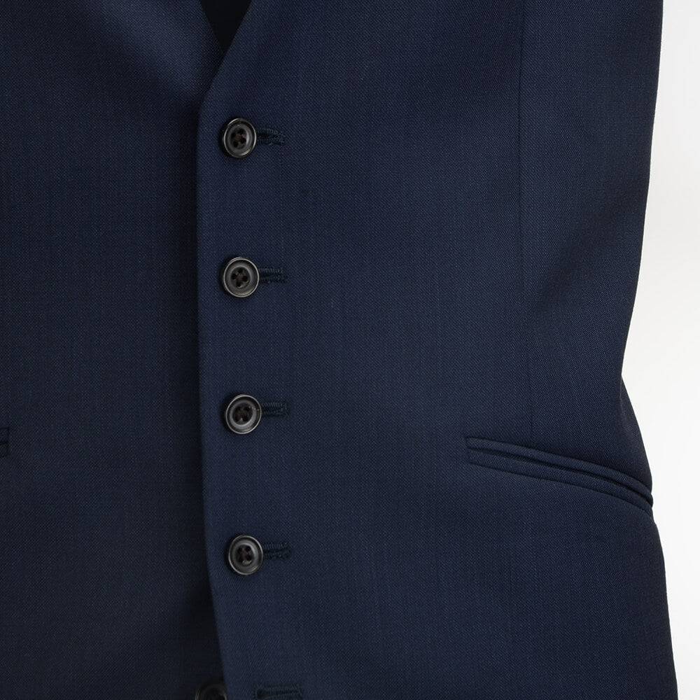 Navy Superfine Twill Mix and Match Waistcoat - Gagliardi