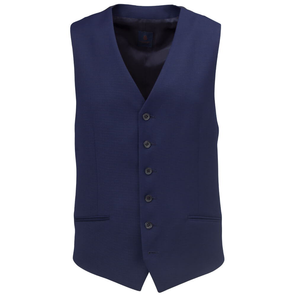 Blue Basketweave Mix & Match Waistcoat - Gagliardi