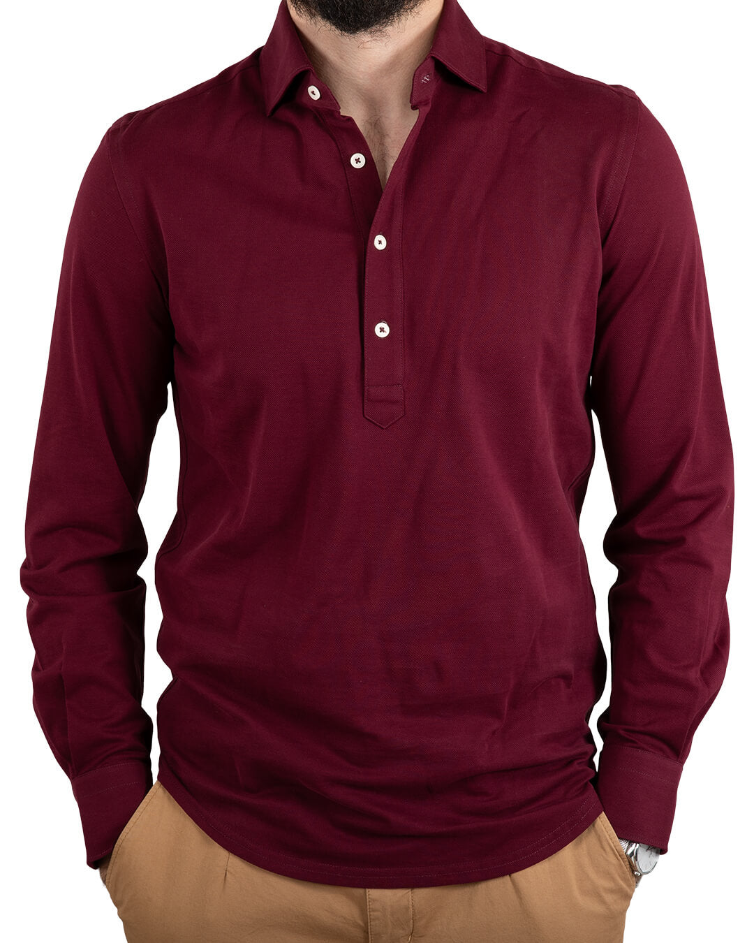 Gagliardi Burgundy Pique Popover