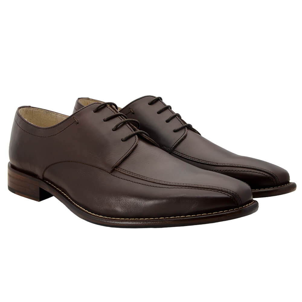 Brown Leather Lace Up Shoes - Gagliardi