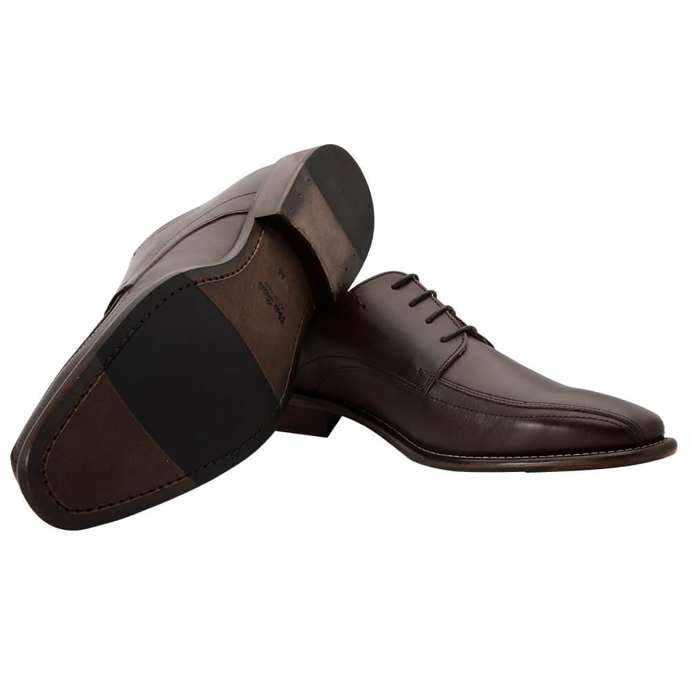 Brown Leather Lace Up Shoes - Gagliardi