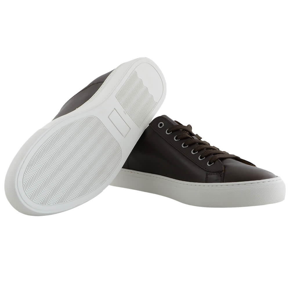 Brown Leather Sneakers - Gagliardi