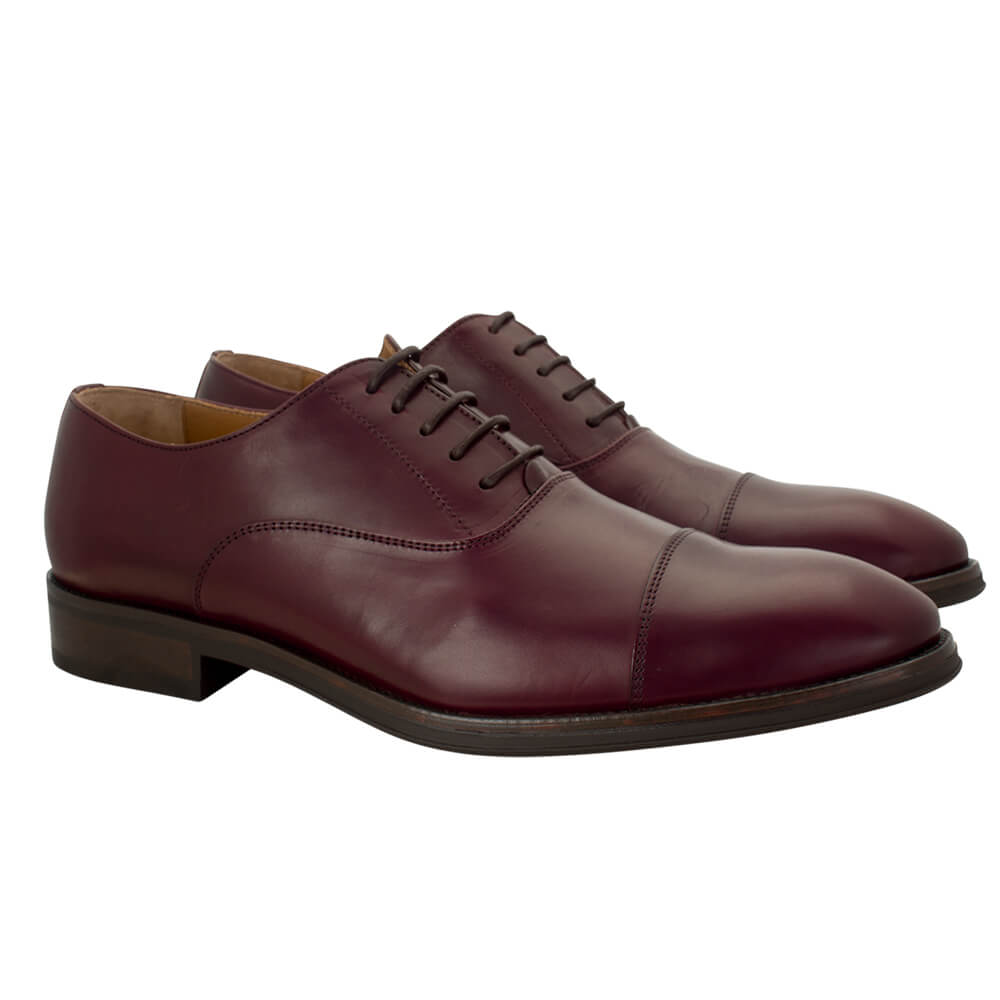 Bordeaux leather lace up shoes - Gagliardi