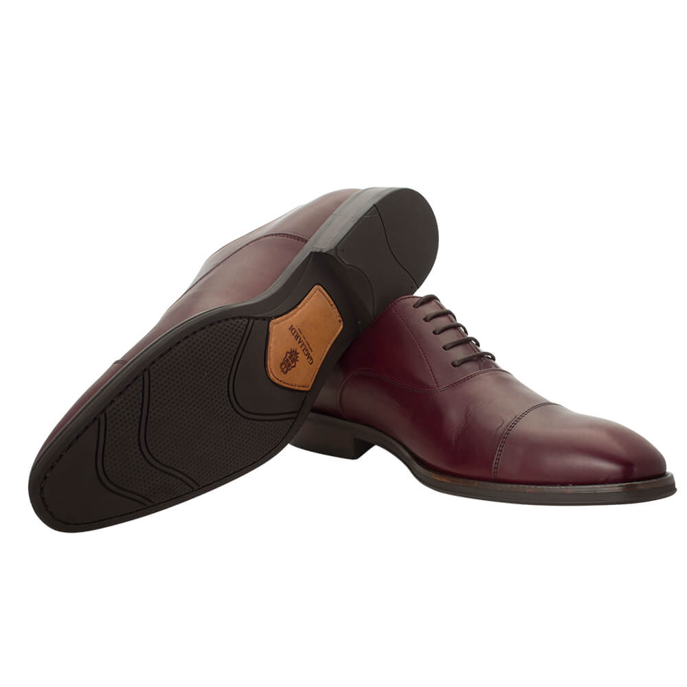 Bordeaux leather lace up shoes - Gagliardi