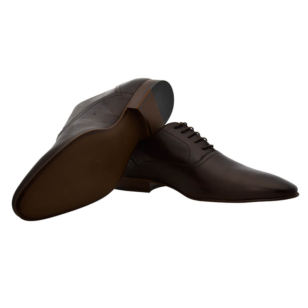 Brown Leather Lace Up Shoes - Gagliardi