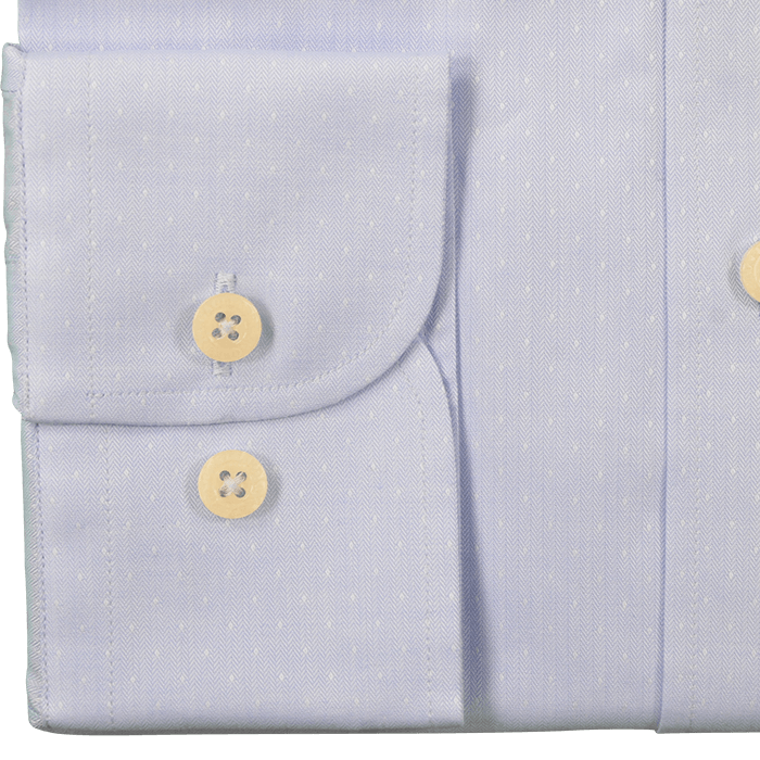 Sky Herringbone With Diamond Jacquard Business Shirt - Gagliardi