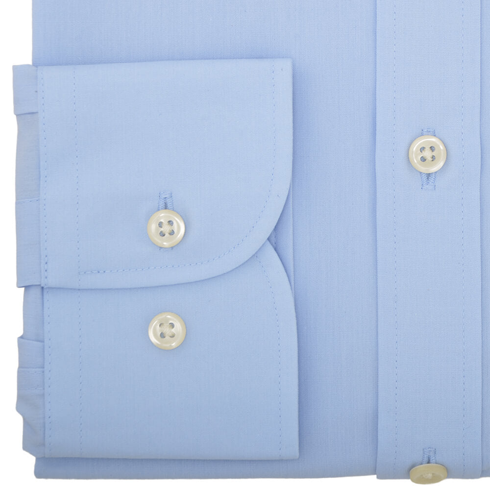 Slim Fit Sky Poplin Cutaway Collar Non-iron Shirt - Gagliardi