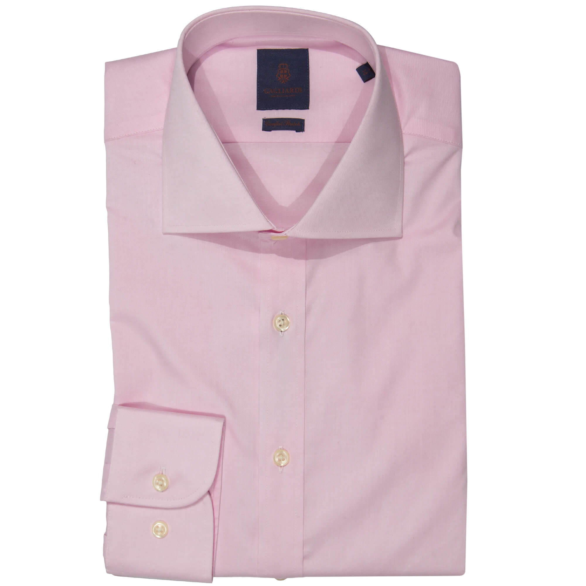 Slim Fit Pink Stretch Shirt