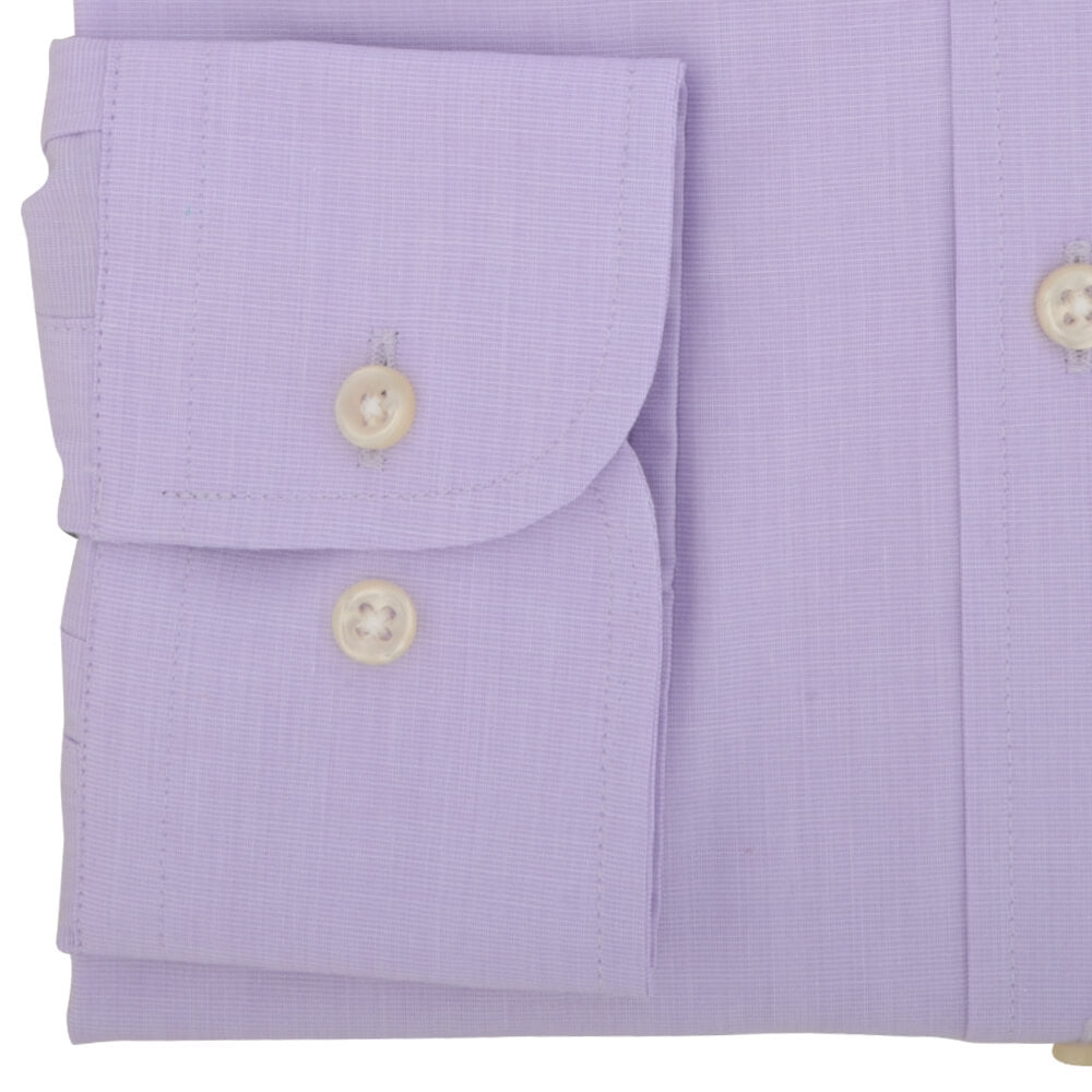 Lilac End on End Button Down Collar Shirt - Gagliardi