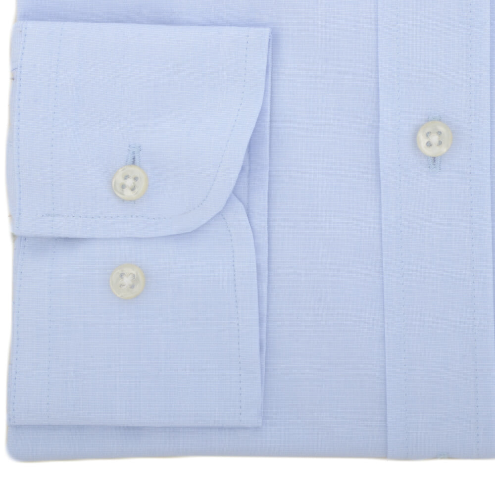 Sky End on End Button Down Collar Shirt - Gagliardi