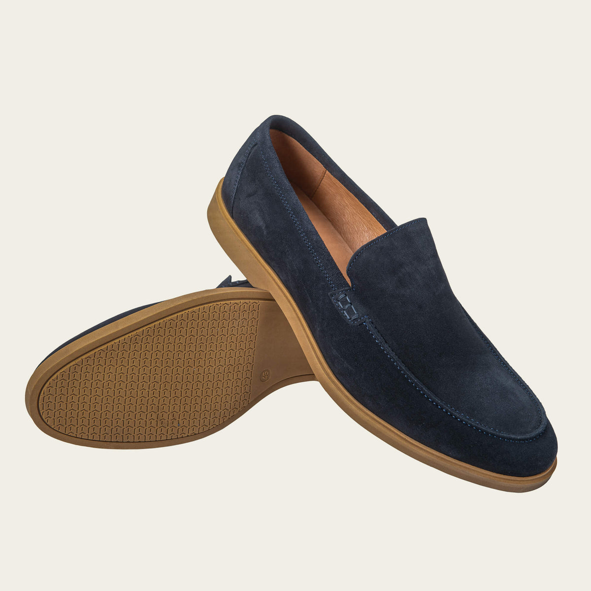 Gagliardi Navy Suede Classic Loafers